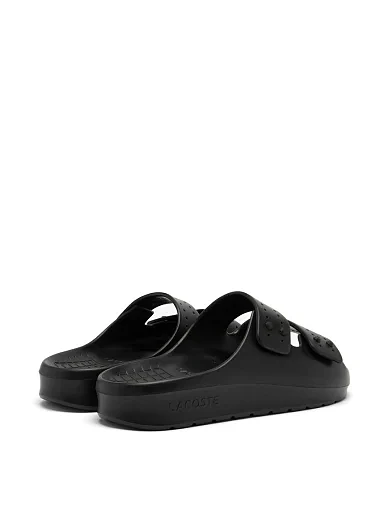 Чоловічі шльопанці Lacoste гумові чорні (47CMA001202H) - фото 3 - Miraton