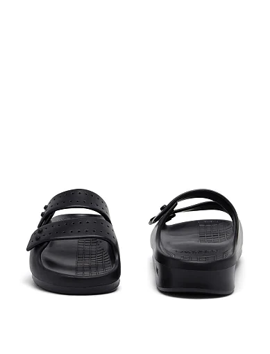 Чоловічі шльопанці Lacoste гумові чорні (47CMA001202H) - фото 5 - Miraton