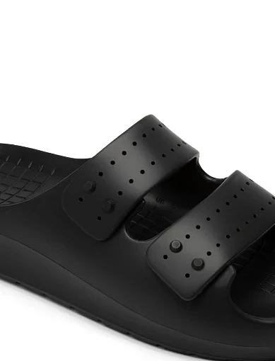 Чоловічі шльопанці Lacoste гумові чорні (47CMA001202H) - фото 6 - Miraton