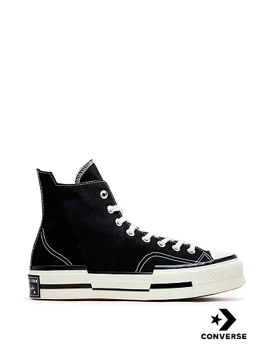 Жіночі кеди Converse CHUCK 70 PLUS CANVAS тканинні чорні фото 1