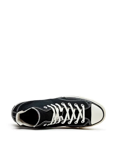 Жіночі кеди Converse CHUCK 70 PLUS CANVAS тканинні чорні - фото 6 - Miraton
