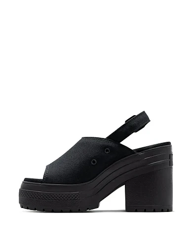Жіночі туфлі Converse Chuck 70 Deluxe Sandal Heels тканинні чорні - фото 2 - Miraton