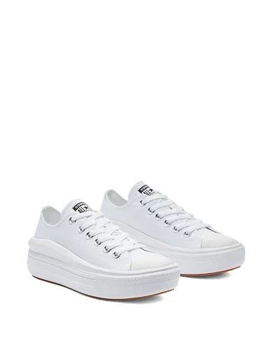 Жіночі кеди Converse тканинні білі - фото 4 - Miraton