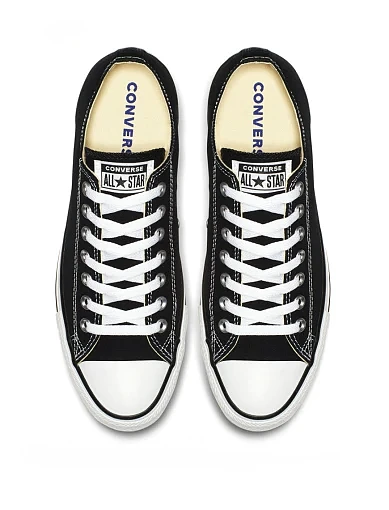 Жіночі кеди Converse Chuck Taylor All Star тканинні чорні - фото 4 - Miraton