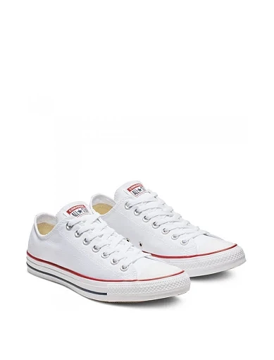 Жіночі кеди Converse Chuck Taylor All Star тканинні білі - фото 3 - Miraton