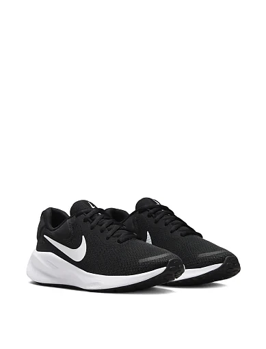 Жіночі кросівки Nike Revolution 7 тканинні чорні - фото 2 - Miraton