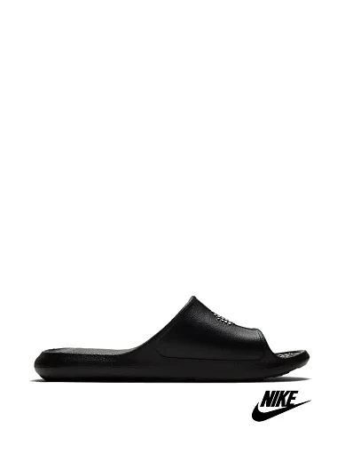 Жіночі шльопанці Nike Victori One гумові чорні фото 1