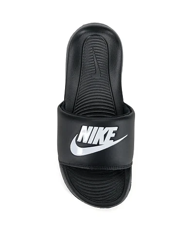 Жіночі шльопанці Nike VICTORI ONE гумові чорні - фото 5 - Miraton