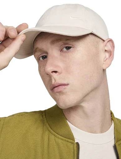 Кепка NIKE U NK CL CAP тканинна молочна (FZ5698-104) - фото 3 - Miraton