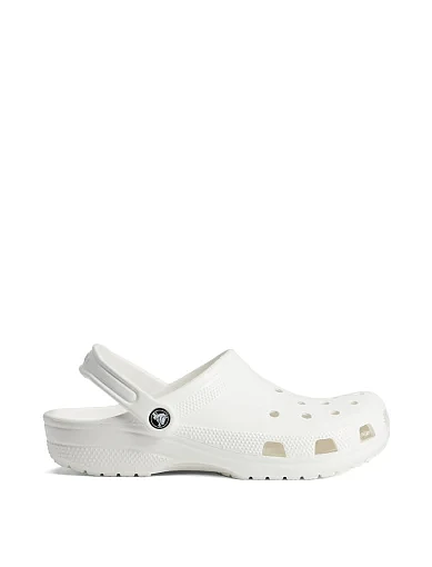 Жіночі крокси Crocs гумові білі фото 1