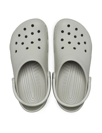 Мужские кроксы Crocs резиновые серые - фото 4 - Miraton