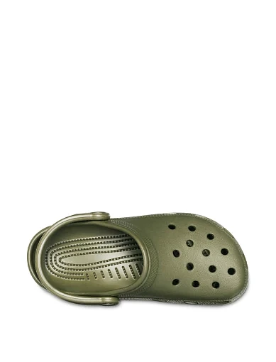 Чоловічі крокси Crocs гумові зелені (10001-309) - фото 4 - Miraton