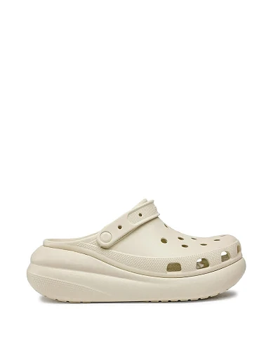 Женские кроксы Crocs резиновые бежевые фото 1