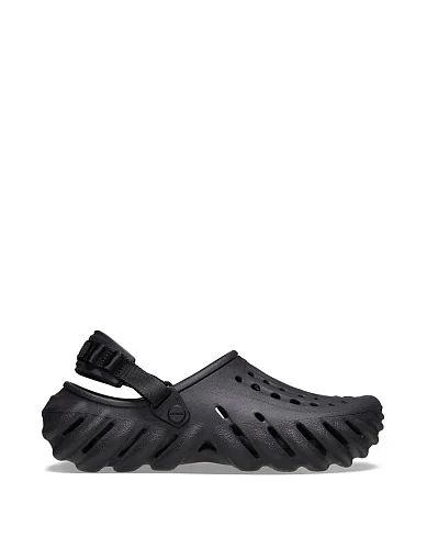 Чоловічі крокси Crocs гумові чорні фото 1