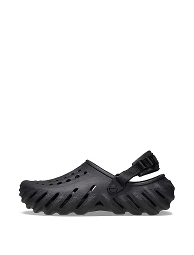 Мужские кроксы Crocs резиновые черные - фото 2 - Miraton