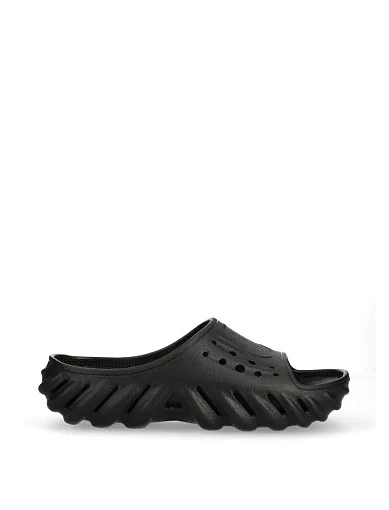 Чоловічі шльопанці Crocs гумові чорні фото 1