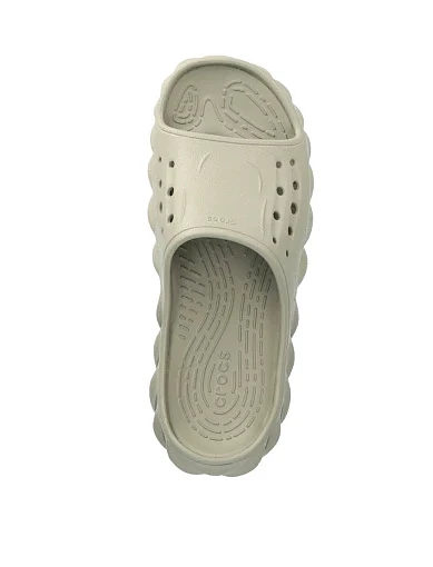 Жіночі шльопанці Crocs гумові сірі - фото 4 - Miraton