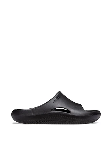 Чоловічі шльопанці Crocs гумові чорні фото 1
