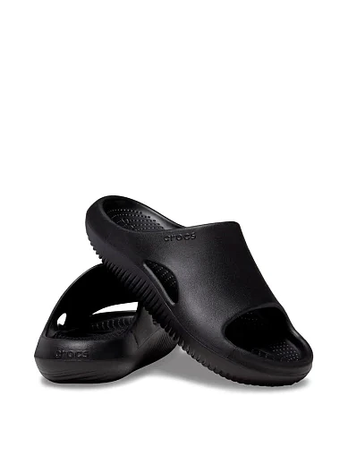 Чоловічі шльопанці Crocs гумові чорні (208392-001) - фото 3 - Miraton