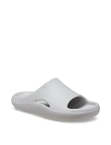 Чоловічі шльопанці Crocs гумові сірі (208392-1FT) - фото 3 - Miraton