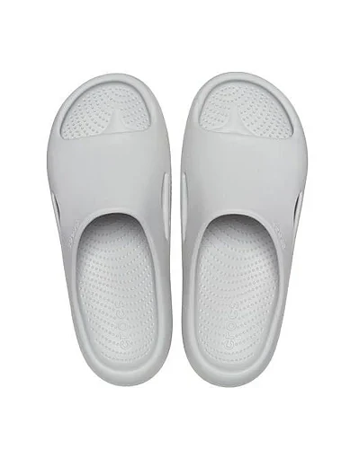 Чоловічі шльопанці Crocs гумові сірі (208392-1FT) - фото 4 - Miraton