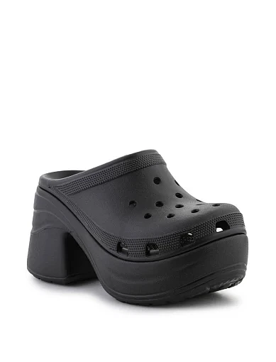 Жіночі крокси Crocs гумові чорні - фото 3 - Miraton