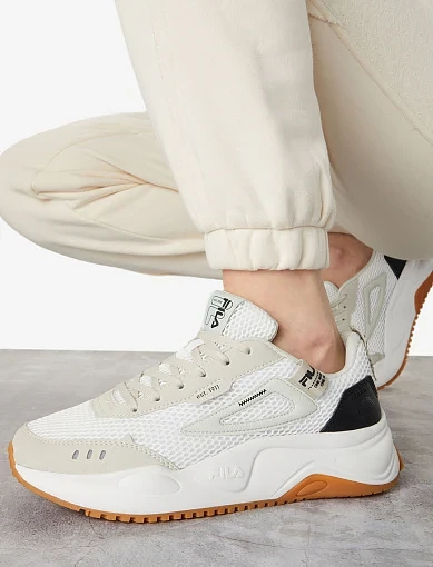 Женские кроссовки FILA из искусственной кожи белые - фото 6 - Miraton