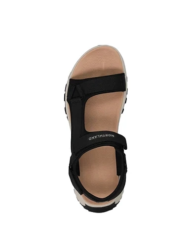 Жіночі сандалі Northland Wandern тканинні чорні - фото 5 - Miraton