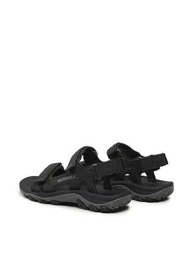 Мужские сандалии Merrell Huntington тканевые черные - фото 3 - Miraton