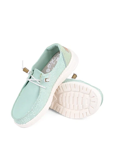 Жіночі туфлі Hodaki тканинні жовті - фото 2 - Miraton