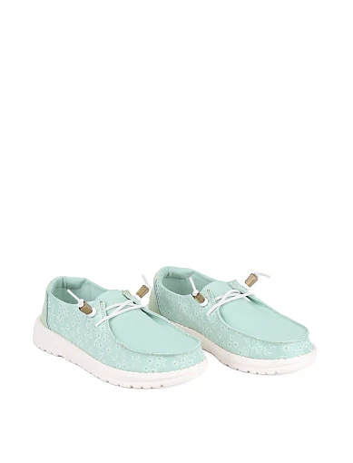 Жіночі туфлі Hodaki тканинні жовті - фото 3 - Miraton