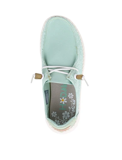 Жіночі туфлі Hodaki тканинні жовті - фото 5 - Miraton