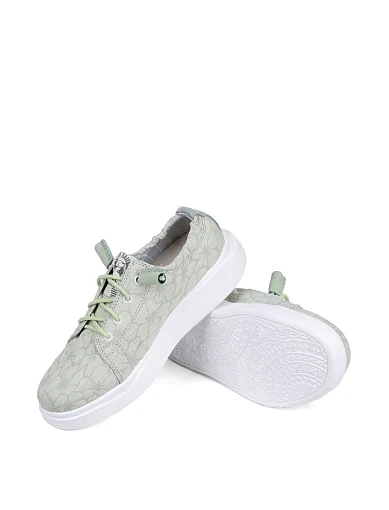 Жіночі туфлі Hodaki тканинні жовті - фото 2 - Miraton