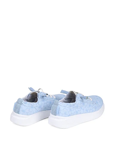 Жіночі туфлі Hodaki тканинні блакитні - фото 4 - Miraton