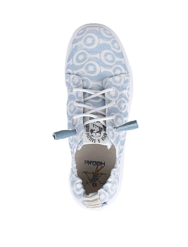 Жіночі туфлі Hodaki тканинні блакитні - фото 5 - Miraton