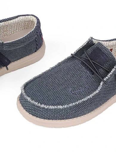 Чоловічі туфлі Hodaki тканинні сині (CAPTAIN JUTE REGATTA DEEP BLUE25) - фото 5 - Miraton