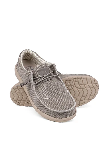 Чоловічі туфлі Hodaki тканинні жовті (CAPTAIN JUTE REGATTA KHAKI LIGHT) - фото 2 - Miraton