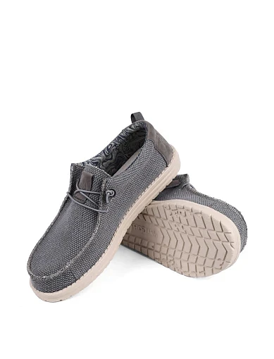 Чоловічі туфлі Hodaki тканинні сірі (CAPTAIN JUTE SURF ECLIPSE25) - фото 2 - Miraton