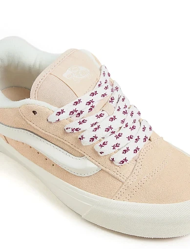 Женские кеды Vans Knu Skool замшевые розовые - фото 4 - Miraton