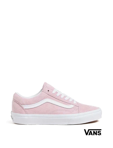 Женские кеды Vans Old Skool замшевые розовые фото 1