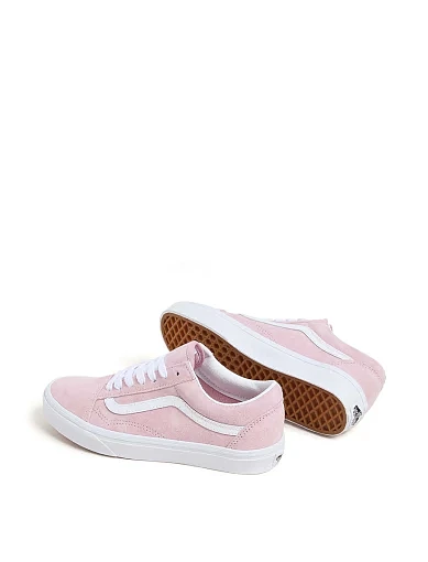 Женские кеды Vans Old Skool замшевые розовые - фото 2 - Miraton