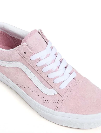 Женские кеды Vans Old Skool замшевые розовые - фото 4 - Miraton