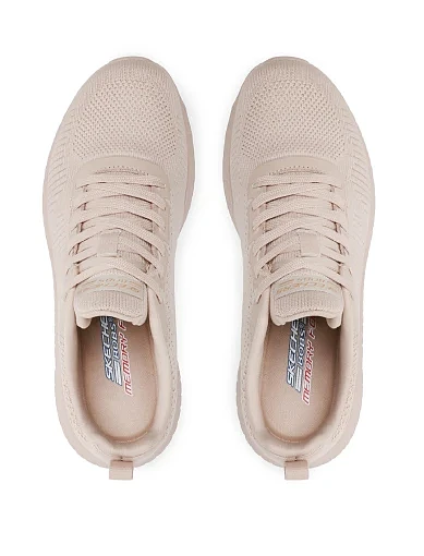 Жіночі кросівки Skechers BOBS Sport Squad Chaos тканинні рожеві - фото 5 - Miraton