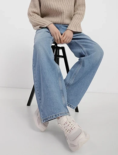 Жіночі кросівки Skechers Bobs Bamina тканинні молочного кольору - фото 6 - Miraton