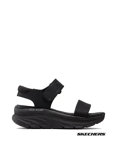 Жіночі сандалі Skechers D'Lux Walker тканинні чорні фото 1