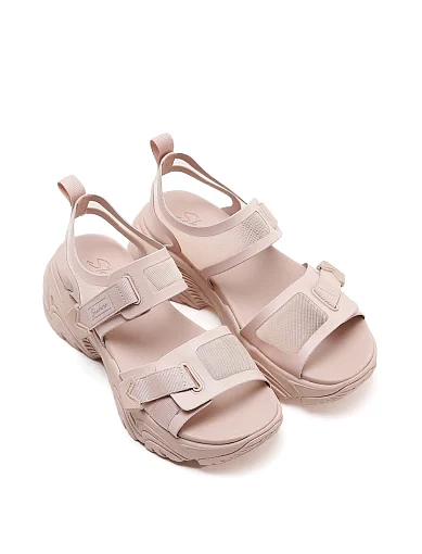 Женские сандалии Skechers Stamina V2 тканевые розовые - фото 3 - Miraton