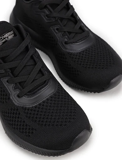 Жіночі кросівки Skechers Bobs Squad тканинні чорні - фото 5 - Miraton