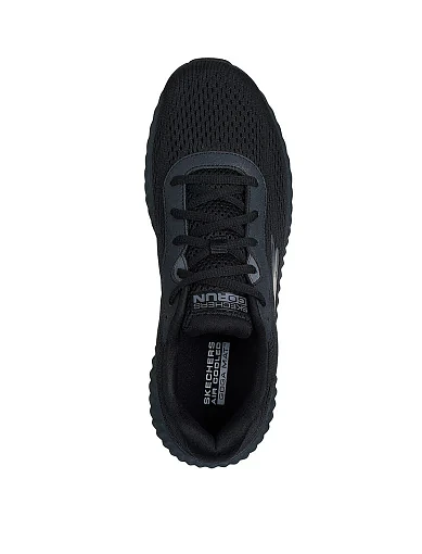 Чоловічі кросівки раннери Skechers GO Run Now тканинні чорні (220382 BBK) - фото 4 - Miraton