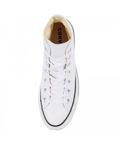 Жіночі кеди Converse Chuck Taylor All Star Platform High Top тканинні білі - фото 5 - Miraton