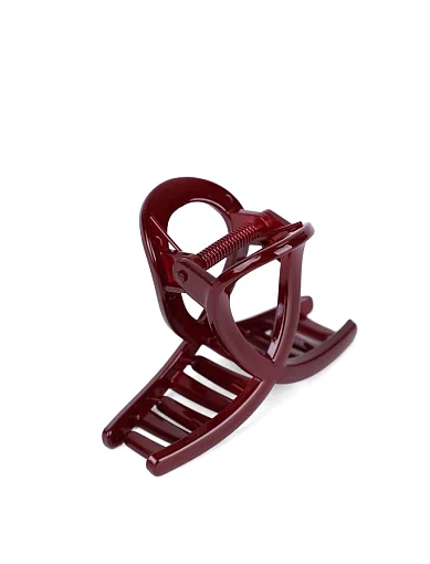 Заколка краб для волосся бордова - фото 2 - Miraton